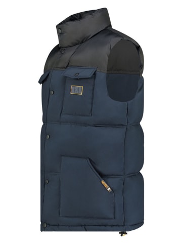 Canadian Peak Doorgestikte bodywarmer donkerblauw/zwart