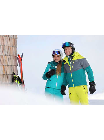 Kurtka narciarska "Hochkönig MTX" w kolorze zielono-szarym
