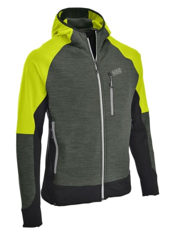 Maul Sport Fleecejacke "Kienberg II" in Grau/ Grün
