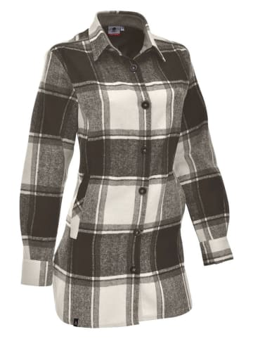 Maul Sport Funktionsbluse "Sanremo" in Grau/ Weiß