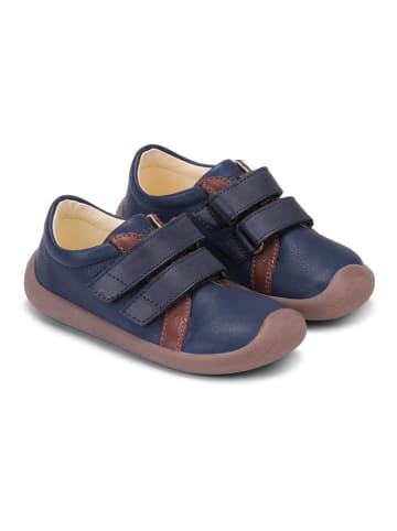 Bundgaard Leder-Sneakers "The Walker Strap" in Dunkelblau