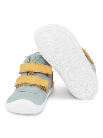 Bundgaard Leder-Sneakers "The Walk Strap Sporty" in Hellblau