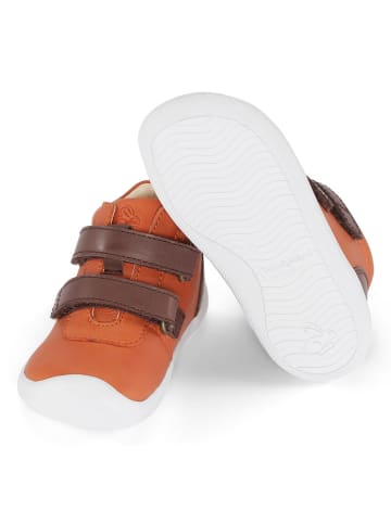 Bundgaard Skórzane sneakersy "The Walk Strap Sporty" w kolorze pomarańczowym