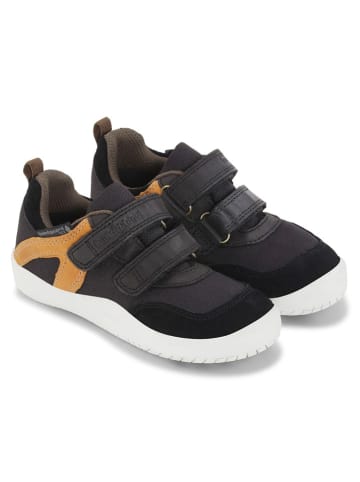 Bundgaard Leder-Sneakers "Bennie Strap" in Schwarz