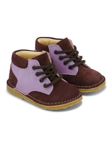 Bundgaard Leder-Sneakers "Erik" in Lila