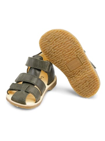 Bundgaard Leder-Halbsandalen "Shea" in Khaki