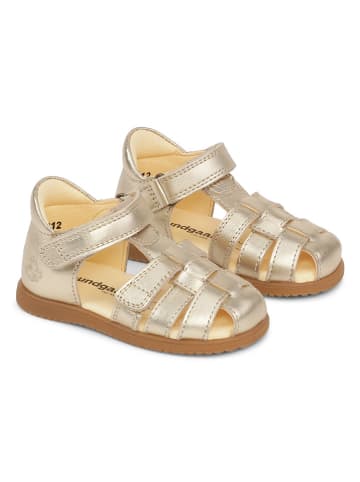 Bundgaard Leren enkelsandalen "Bai II" goudkleurig