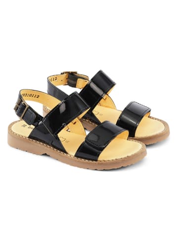 Bundgaard Leder-Sandalen "Amalie" in Schwarz
