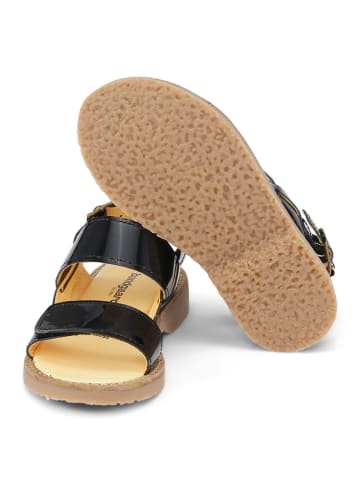 Bundgaard Leder-Sandalen "Amalie" in Schwarz