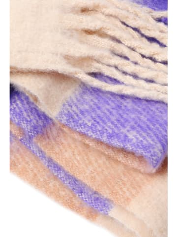 TATUUM Schal mit Wollanteil in Lila/ Beige - (L)210 x (B)40 cm