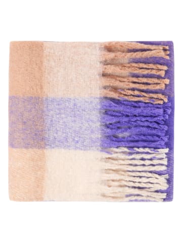 TATUUM Schal mit Wollanteil in Lila/ Beige - (L)210 x (B)40 cm