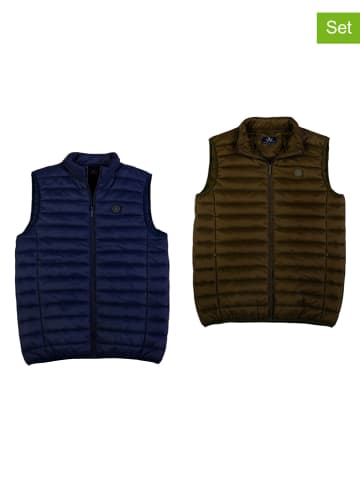 The Time of Bocha 2er-Set: Steppwesten in Khaki/ Blau