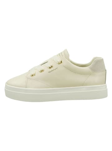 Gant Leder-Sneakers "Avona" in Creme