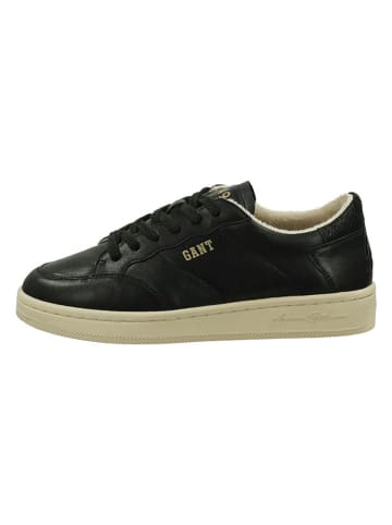 Gant Leren sneakers "Prepla" zwart