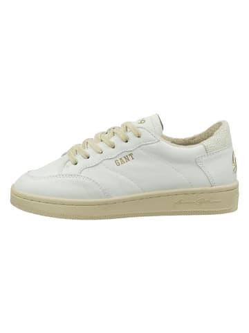 Gant Leren sneakers "Prepla" wit/beige