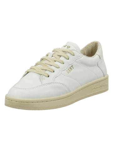 Gant Leder-Sneakers "Prepla" in Weiß/ Beige