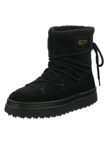 Gant Leder-Winterboots "Snowhill" in Schwarz