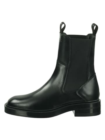 Gant Leder-Chelsea-Boots "Fallwi" in Schwarz