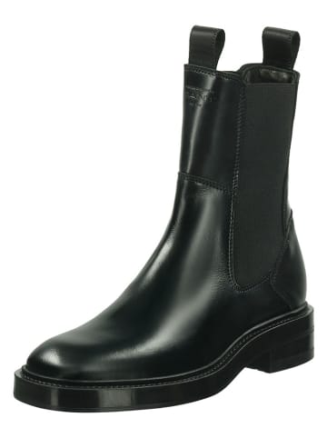 Gant Leder-Chelsea-Boots "Fallwi" in Schwarz