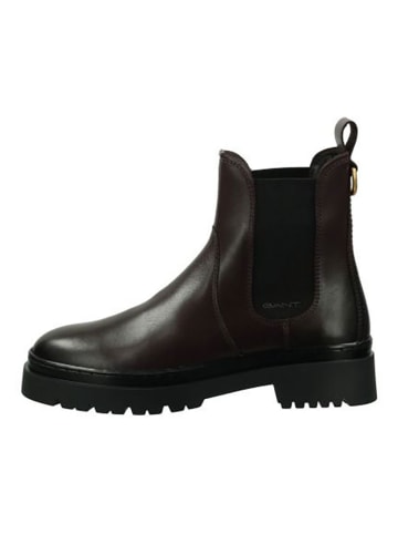 Gant Leder-Chelsea-Boots "Aligrey" in Aubergine