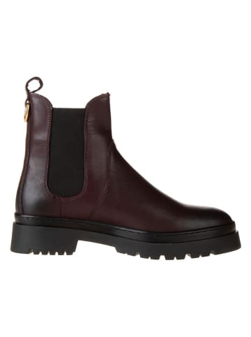 Gant Leder-Chelsea-Boots "Aligrey" in Aubergine