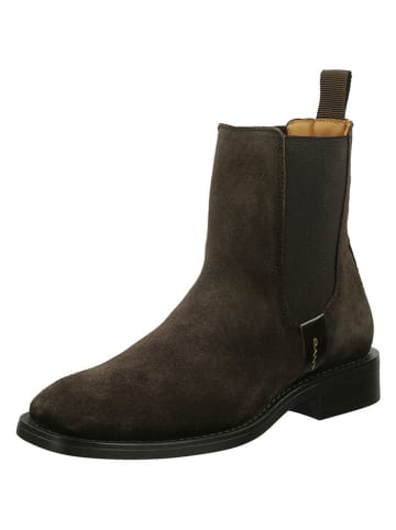 Gant Leren chelseaboots "Fayy" bruin