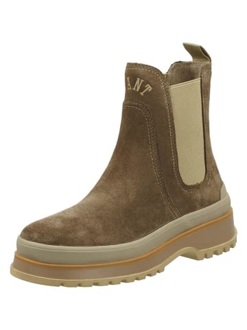 Gant Leren chelseaboots "Wintly" lichtbruin