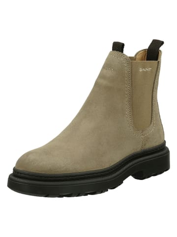 Gant Leren chelseaboots "Timbly" taupe