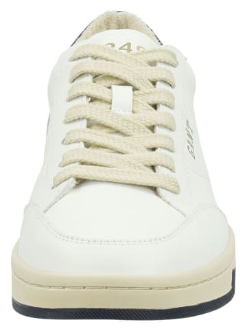Gant Leder-Sneakers "Prepus" in Weiß/ Dunkelblau/ Beige