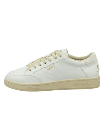 Gant Leder-Sneakers "Prepus" in Weiß/ Beige
