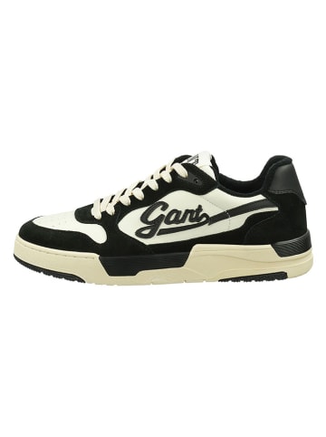 Gant Leren sneakers "Brookpal" zwart/wit