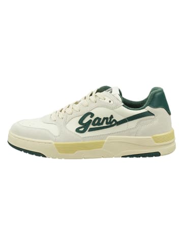 Gant Skórzane sneakersy "Brookpal" w kolorze biało-zielonym