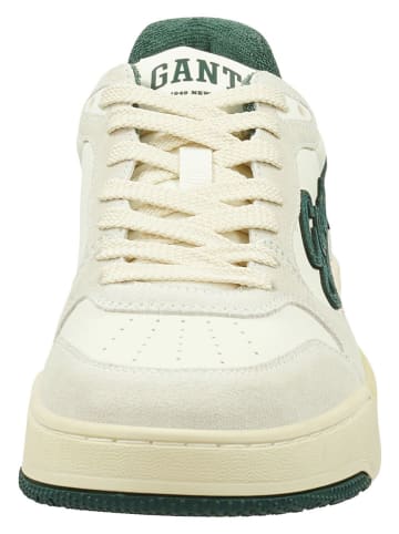 Gant Skórzane sneakersy "Brookpal" w kolorze biało-zielonym
