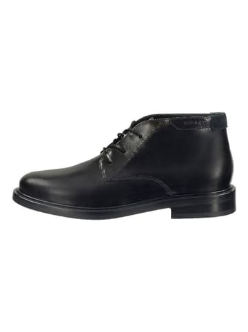 Gant Leder-Schnürschuhe "St Fairkon" in Schwarz