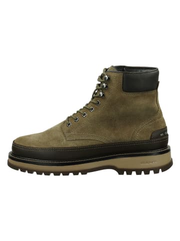 Gant Leder-Winterboots "Clafton" in Khaki