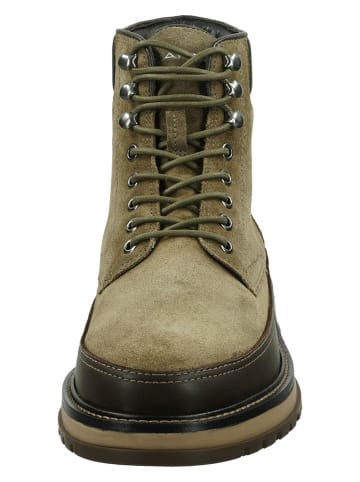 Gant Skórzane botki zimowe "Clafton" w kolorze khaki