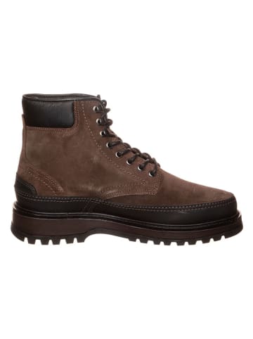 Gant Skórzane botki zimowe "Clafton" w kolorze khaki