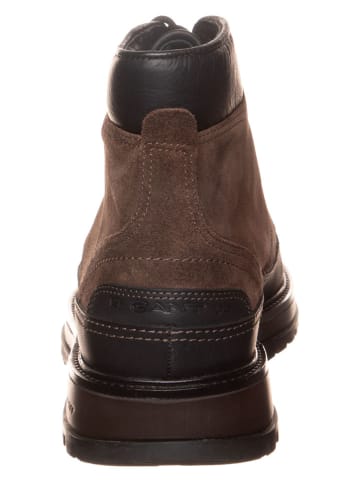 Gant Skórzane botki zimowe "Clafton" w kolorze khaki