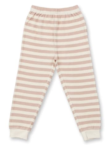 Sense Organics Pyjama "Long John" beige/lichtroze