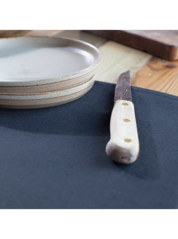 DDDDD 4-delige set: placemats donkerblauw - (L)45 x (B)35 cm