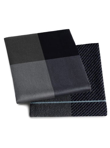 DDDDD 6er-Set: Geschirrtücher "Blend" in Antharzit - (L)65 x (B)60 cm