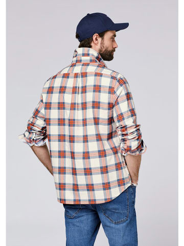 Polo Sylt Hemd - Regular fit - in Creme/ Orange/ Blau