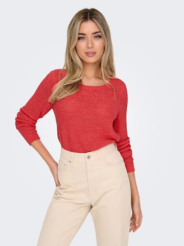 ONLY Sweter w kolorze czerwonym