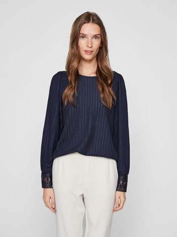 Vila Longsleeve "Whitna" donkerblauw
