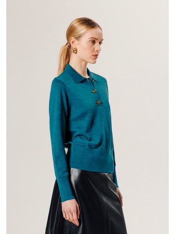 Rodier Wollpullover in Petrol