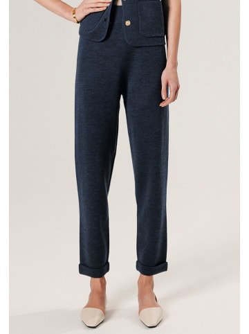 Rodier Wollen sweatbroek donkerblauw