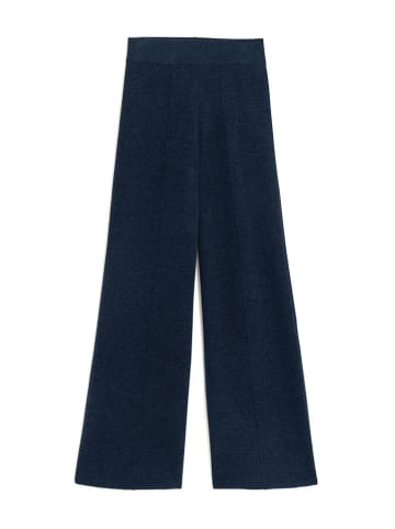 Rodier Wollen marlenebroek donkerblauw