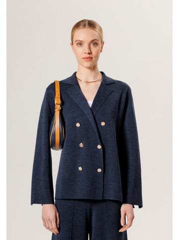 Rodier Wollen blazer donkerblauw