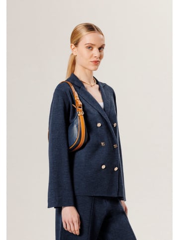 Rodier Wollen blazer donkerblauw