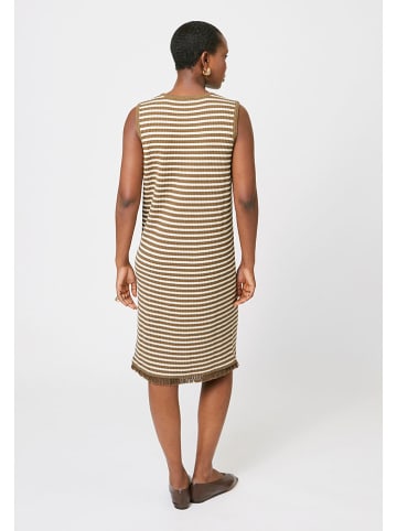Rodier Kleid in Weiß/ Khaki